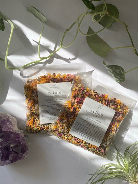 Treat your skin to a spa-like-facial without leaving the house. This herbal blend adds a boost of botanical benefits to your regular steam treatment. Formulated for all skin types with anti-inflammatory, anti-microbial, cell regenerative, and skin repairing actions promoting a balanced complexion. 
